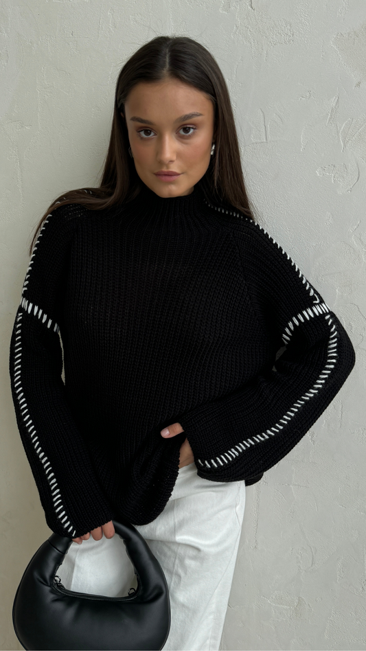 Elegant Knit Sweater - Coralie Way