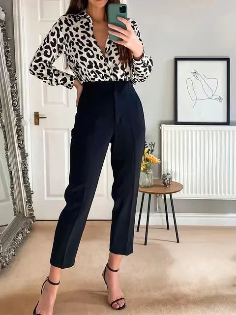 Classic Chic High-Waisted Trousers