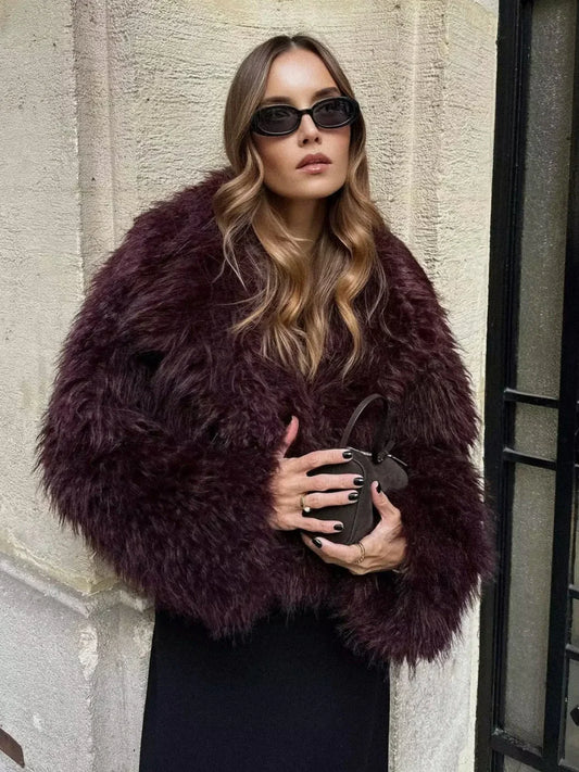 Fluffy Fur Jacket for Women - Coralie Way