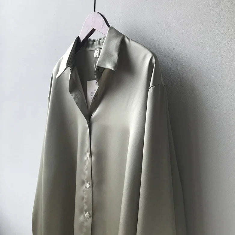 Glamour Satin Silk Shirt
