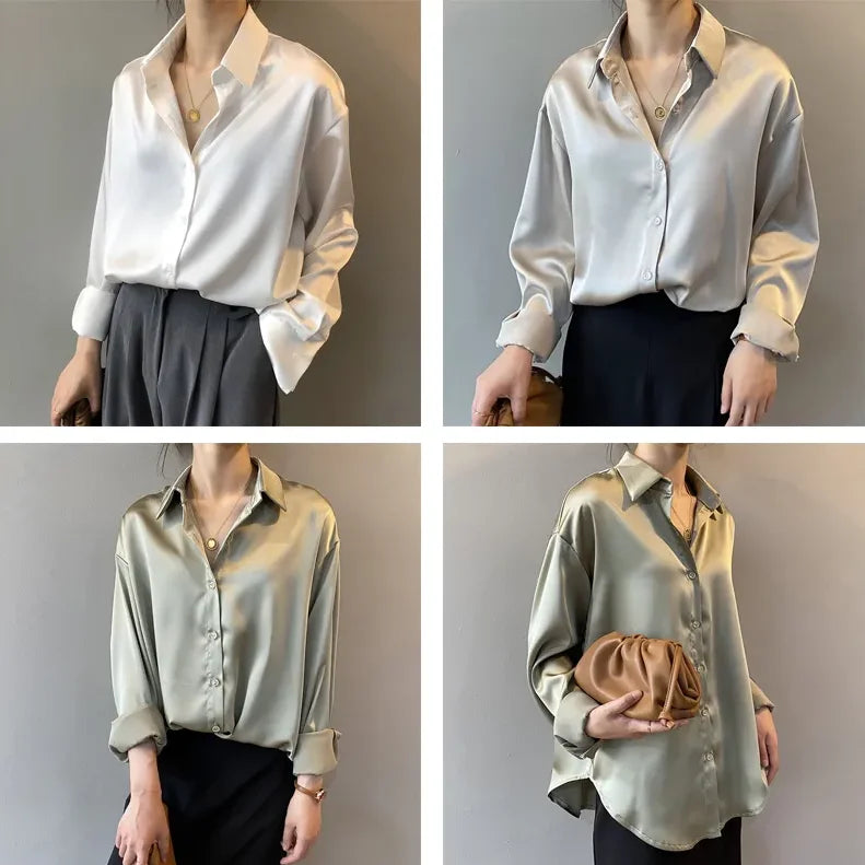 Glamour Satin Silk Shirt