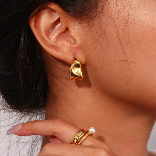 Geometric Creole Earrings